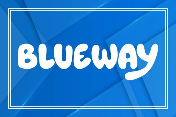Blueway: A Fun and Casual Display Font for Creative Projects