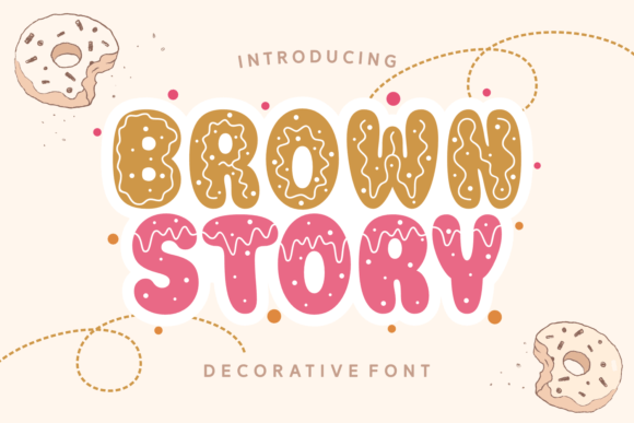 Brown Story: A Warm, Decorative Font for Creative Projects