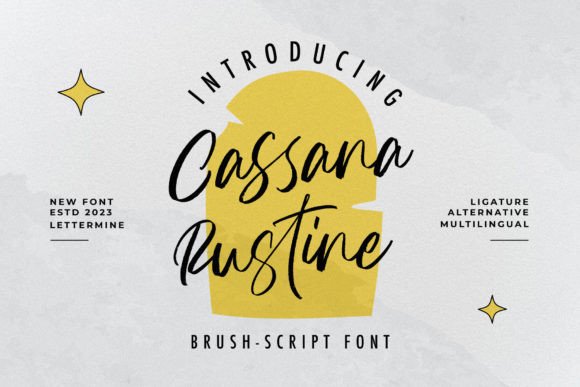 Cassana Rustin: A Script Font for Elegant & Modern Designs