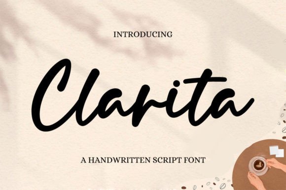 Clarita: A Graceful Script Font for Elegant Designs
