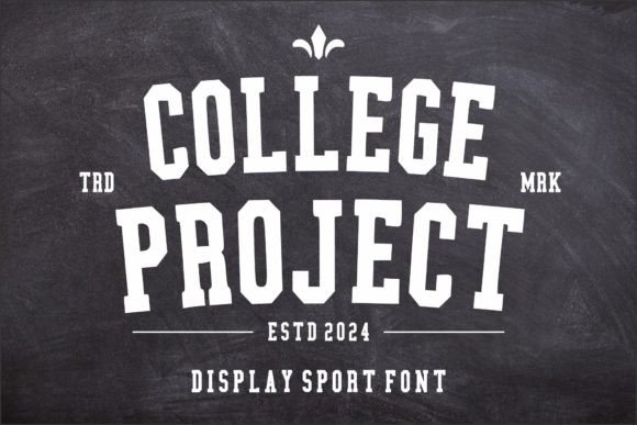 College Project: A Bold Display Font for Sports & Classic Design