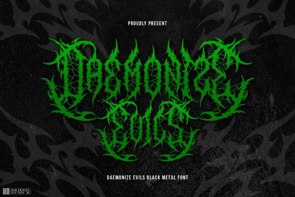 Daemonize Evils: A Bold Black Metal Font for Dark Designs