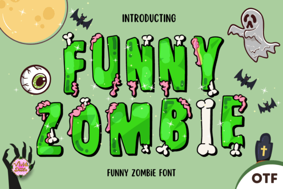 Funny Zombie Font: A Ghastly Good Time for Your Designs