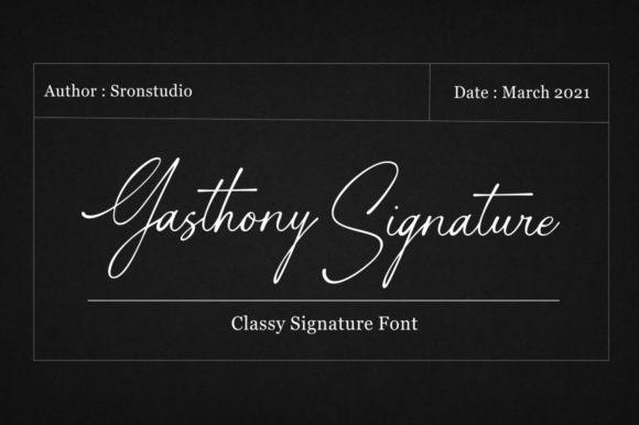 Gasthony Signature: A Stylish Script Font for Modern Design