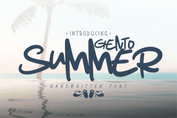 Gento Summer: A Breathtaking Handwritten Typeface