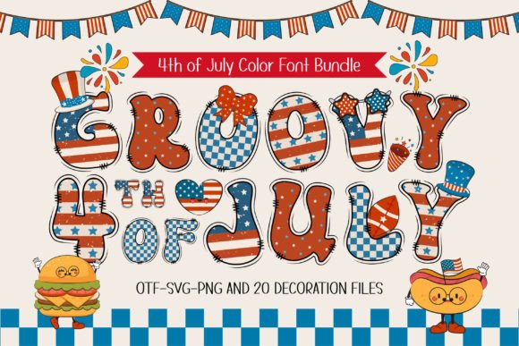 Get Your Groove On: A Retro Twist on Patriotic Design