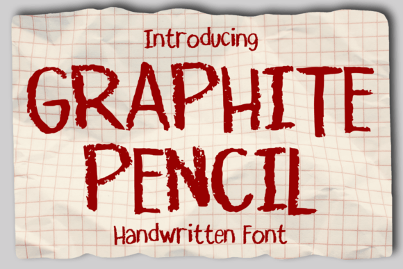 Graphite Pencil: A Handwritten Font with Authentic Texture