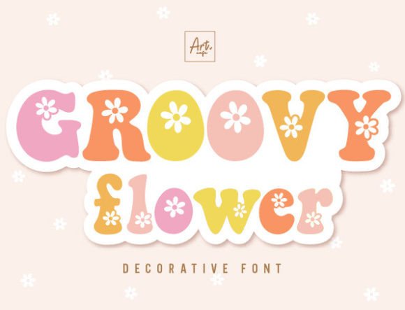 Groovy Flower: A Charming Retro Typeface for Your Spring Projects