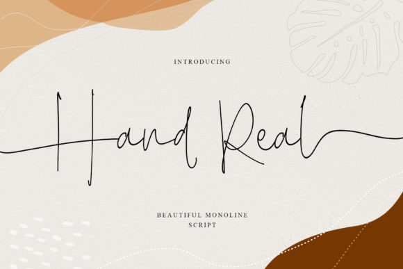 Hand Real: A Stylish Handwritten Font for Creative Projects