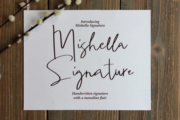 Mishella Signature: Elegant Font for Modern Branding