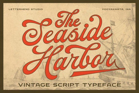 Seaside Harbor: A Vintage Script Font with Timeless Charm
