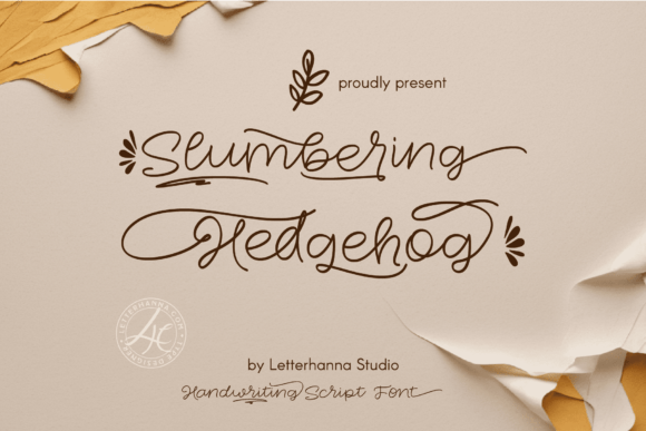 Slumbering Hedgehog: The Cozy Script Font for Your Projects
