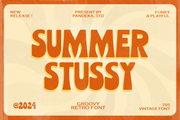 Summer Stussy: Your Groovy Retro Display Font