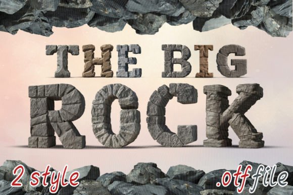 The Big Rock: A Bold Display Typeface for Impactful Design