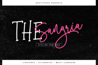 The Sangria Duo: Elegant Script Meets Modern Sans Serif