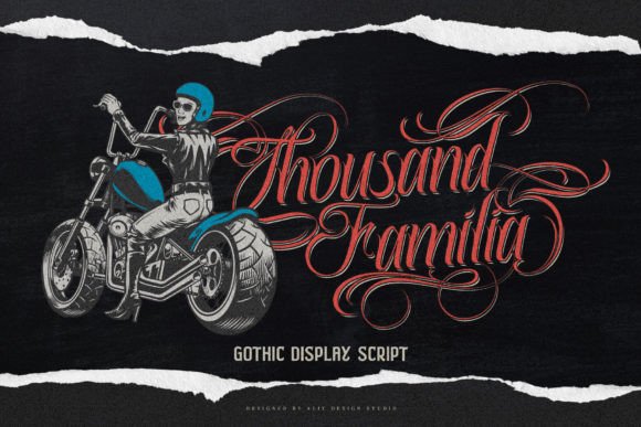 Thousand Familia: A Bold Script Font for Edgy Designs